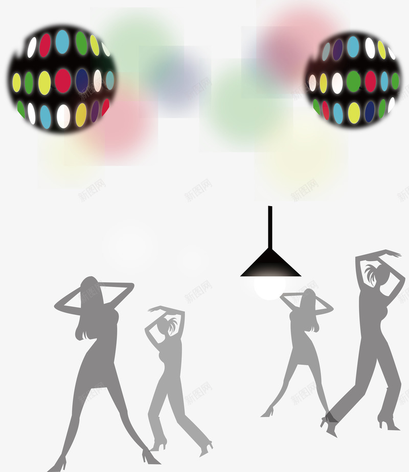 狂欢大夜店party矢量图ai免抠素材_新图网 https://ixintu.com 商务夜店party 圣诞夜店party来啦 夜店Party 夜店party圣诞老人 年终夜店party 暖冬夜店party 氛围夜店party 矢量图