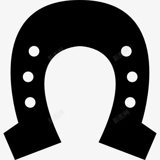 马蹄形六个小孔图标png_新图网 https://ixintu.com 六 孔 工具 工具和用具 形状 爪子 马 马蹄 马蹄铁 黑色
