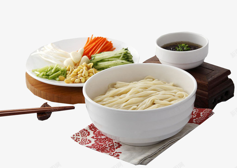 配菜齐全炸酱面png免抠素材_新图网 https://ixintu.com 旅游 炸酱面 美食 老北京 老北京炸酱面