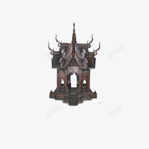 古代建筑模型png免抠素材_新图网 https://ixintu.com 产品实物 古建筑 建筑 模型