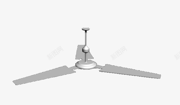 3D模型吊扇png免抠素材_新图网 https://ixintu.com 吊扇 吊扇灯 夏天 电器 电扇 电风扇 风扇