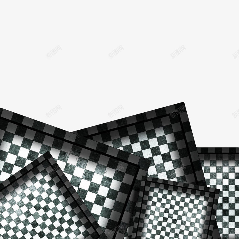 手绘黑白透明格子png免抠素材_新图网 https://ixintu.com 格子 棋子 棋盘 棋盘格 透明 黑白格