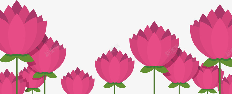粉红色中秋荷花花边矢量图ai免抠素材_新图网 https://ixintu.com 中秋节 矢量png 粉红色 粉色荷花 荷花塘 荷花花纹 矢量图