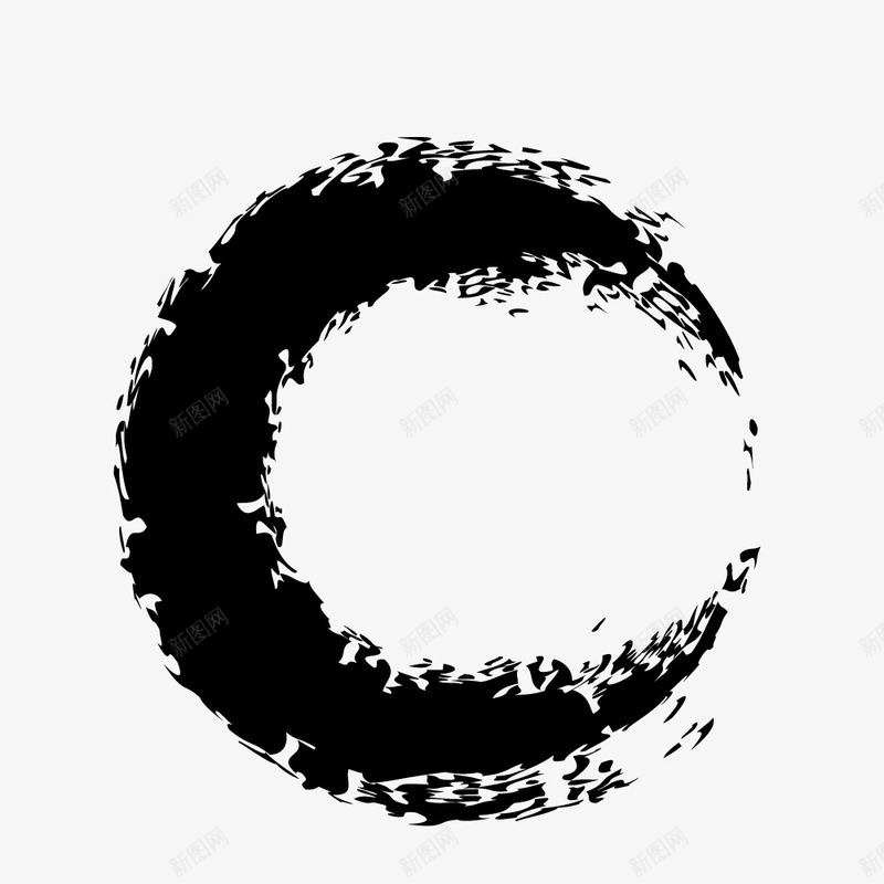 中国风圆圈纹理png免抠素材_新图网 https://ixintu.com 中国风 圆圈 毛笔 毛笔圆圈 纹理 装饰