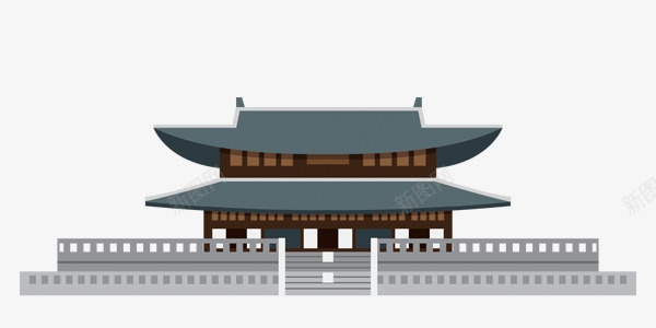 韩国旅游建筑房子png免抠素材_新图网 https://ixintu.com 屋子 建筑 房子 旅游 韩国