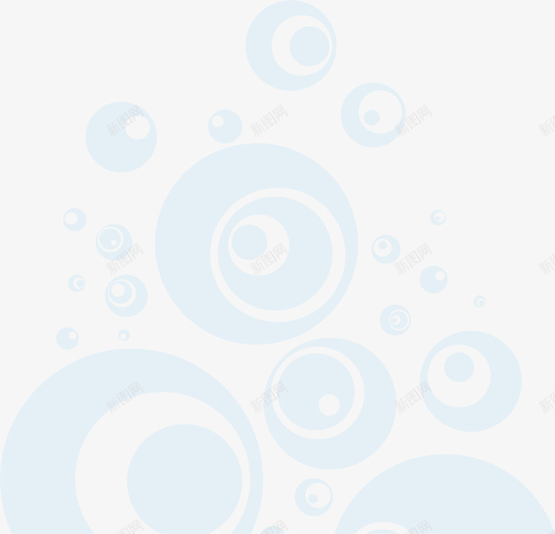 蓝色圆圈背景png免抠素材_新图网 https://ixintu.com AI 圆圈 底纹 背景 花纹 蓝色