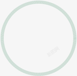 绿色简约线条圆圈边框纹理素材