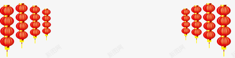红灯笼png免抠素材_新图网 https://ixintu.com 一串串灯笼 高高挂的红灯笼