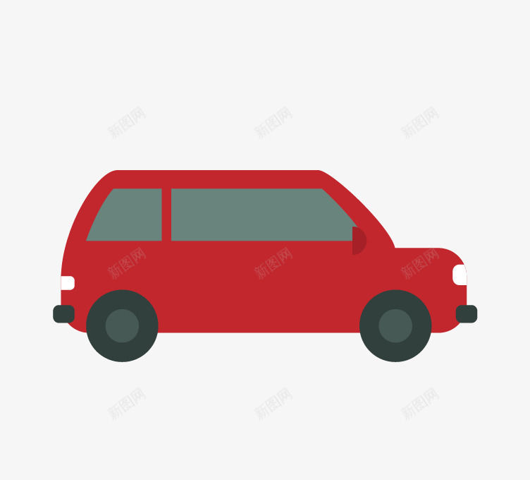 小车卡通png免抠素材_新图网 https://ixintu.com SUV 汽车 红 轿车