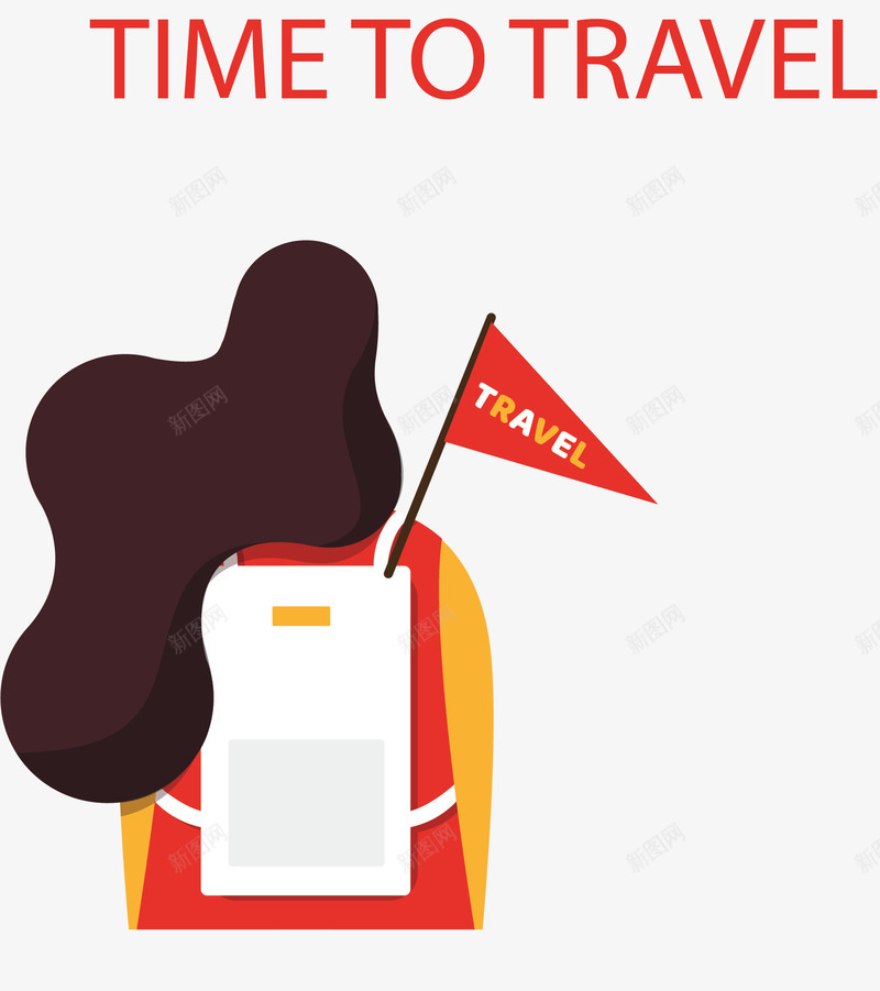 拿着小旗的旅游导游矢量图ai免抠素材_新图网 https://ixintu.com 去旅游 导游 小旗导游 旅游季 旅游导游 矢量png 矢量图