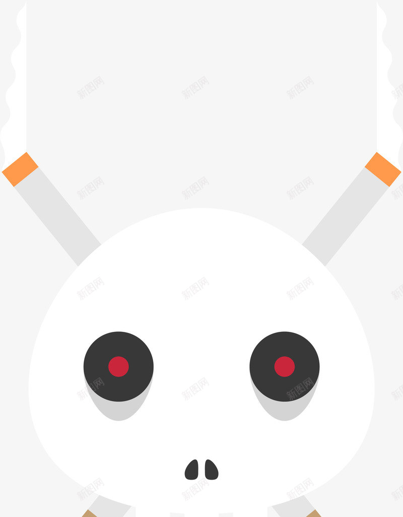 世界无烟日点燃的香烟png免抠素材_新图网 https://ixintu.com 不抽烟 世界无烟日 危害健康 点燃的香烟 禁止抽烟 禁烟日 骷髅头