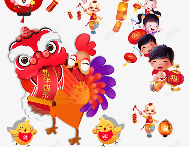 灯笼合集png免抠素材_新图网 https://ixintu.com 店铺装修装饰素材 插画 灯笼 装饰