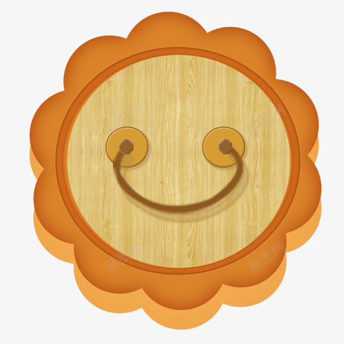 卡通月饼图标png_新图网 https://ixintu.com 中秋节 图标设计 装饰图 设计模型 阖家团圆 黄色