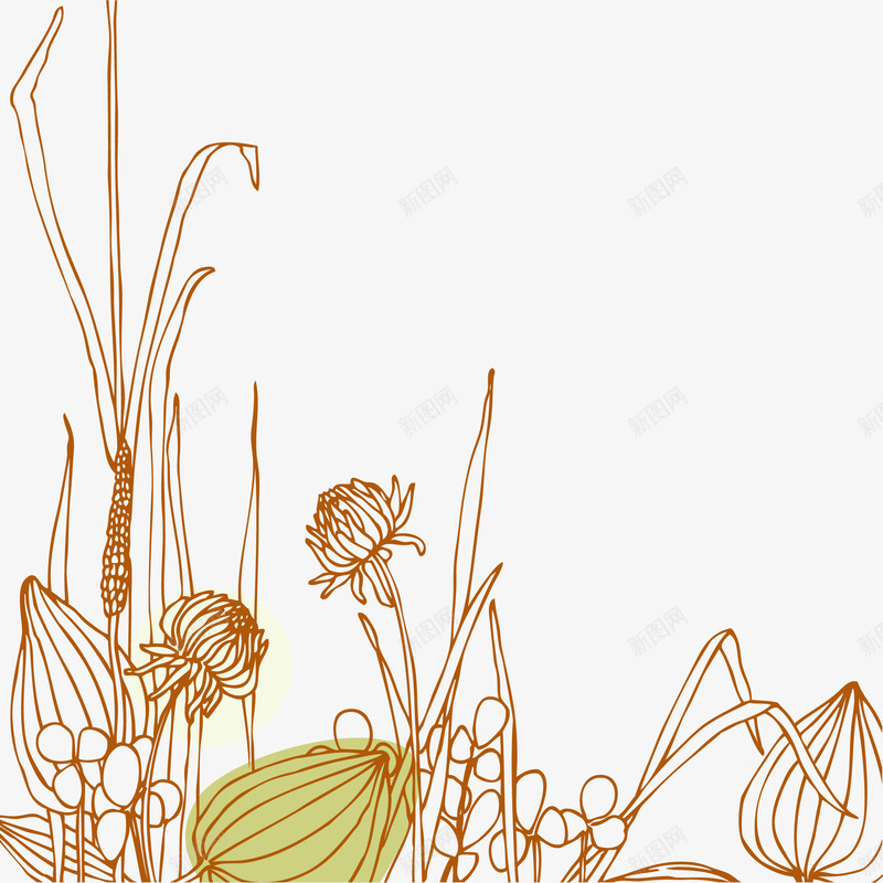 小清新黄色荷包png免抠素材_新图网 https://ixintu.com 免抠PNG 叶子 小清新 荷包 荷叶 荷花 黄色