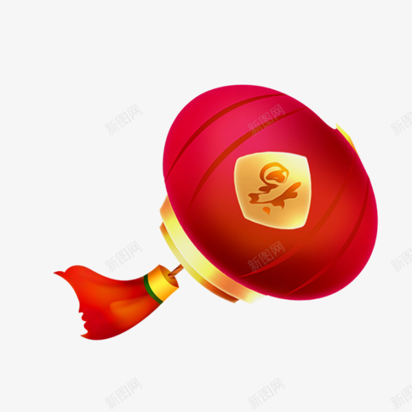 红色福字中国风灯笼png免抠素材_新图网 https://ixintu.com 中国风灯笼 新年 新春 春节 红灯笼 红色灯笼 装饰图案
