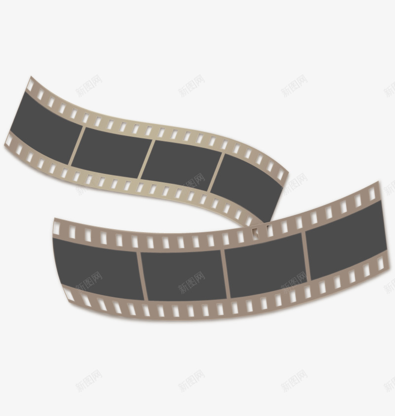 电影底片png免抠素材_新图网 https://ixintu.com 光影 电影底片 胶卷 胶片 黑白