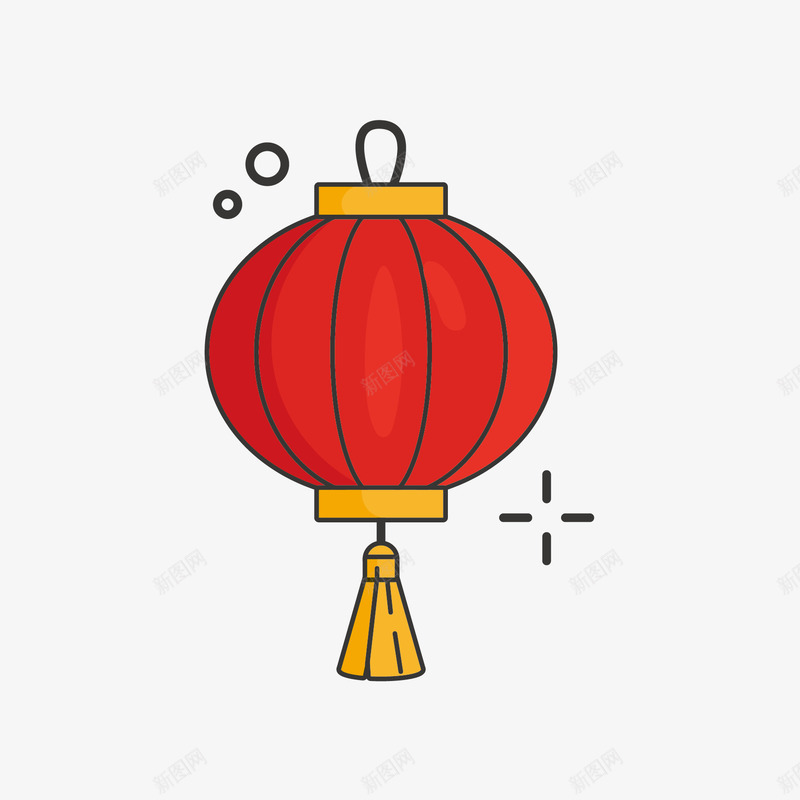 手绘红色灯笼矢量图eps免抠素材_新图网 https://ixintu.com 300像素图 EPS免抠 大图免抠 手绘 挂件 灯笼 高清免抠 矢量图
