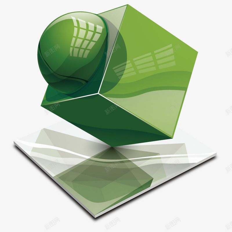立体几何形状矢量图eps免抠素材_新图网 https://ixintu.com 商业 模型 财富 资产交易 金融 矢量图