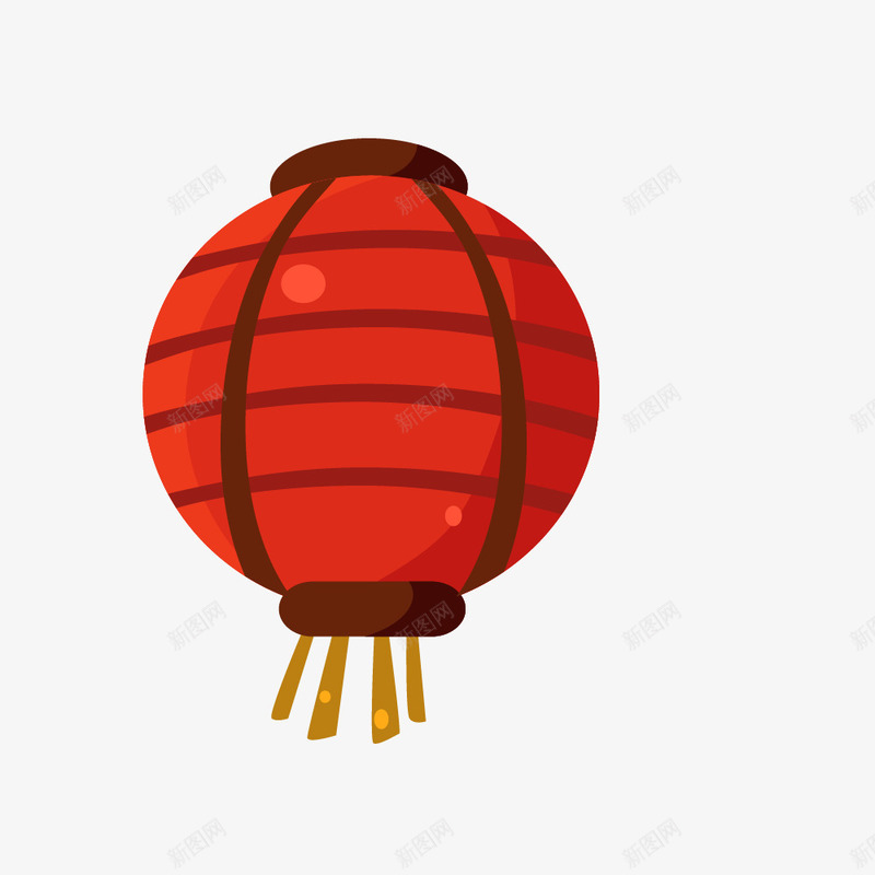 红色喜庆灯笼矢量图ai免抠素材_新图网 https://ixintu.com 喜庆 扁平化 挂饰 灯笼 红色 矢量图