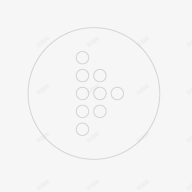 黑色线条圆圈箭头png免抠素材_新图网 https://ixintu.com 圆圈 箭头 线条 黑色