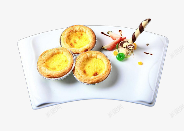盘子中的蛋挞片png免抠素材_新图网 https://ixintu.com 健康食品蛋挞图片 免抠素材蛋挞图片 扇形盘子图片 烤蛋挞图片 蛋制品