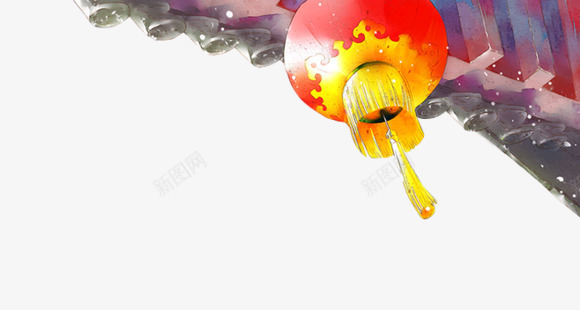 中国风大红灯笼高高挂png免抠素材_新图网 https://ixintu.com 中国风 大红灯笼 高高