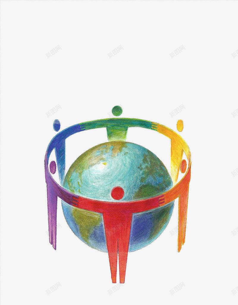 立体环形拥抱地球png免抠素材_新图网 https://ixintu.com 人物 圆形 地球 模型 环形 球体 科技 科技线条球 立体 线条
