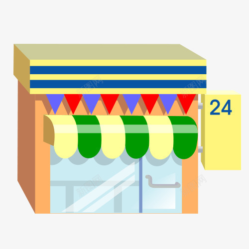商店房屋png免抠素材_新图网 https://ixintu.com AI 卡通 房子 房屋 模型