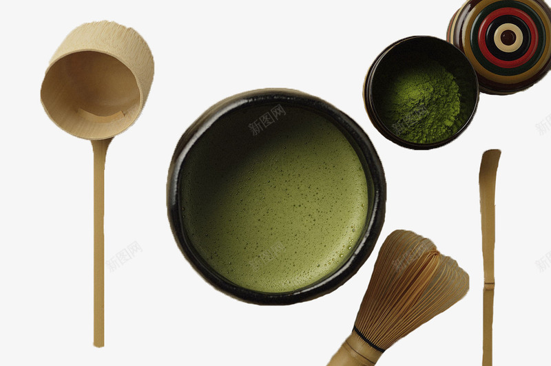 日本经典茶具png免抠素材_新图网 https://ixintu.com 抹茶 日本 日本茶 木勺 漆器 经典 茶具 茶叶罐 茶筛 茶道