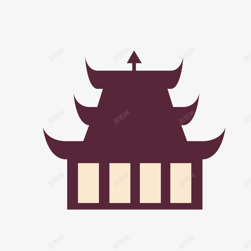 古代城楼建筑模型png免抠素材_新图网 https://ixintu.com 古代城楼 城楼建筑 建筑 建筑模型
