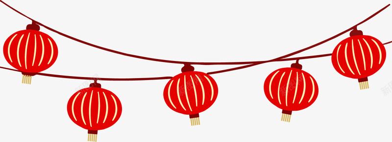 红色手绘灯笼装饰png免抠素材_新图网 https://ixintu.com 免抠图 手绘灯笼 抠图 插画 灯笼 红色灯笼 装饰画