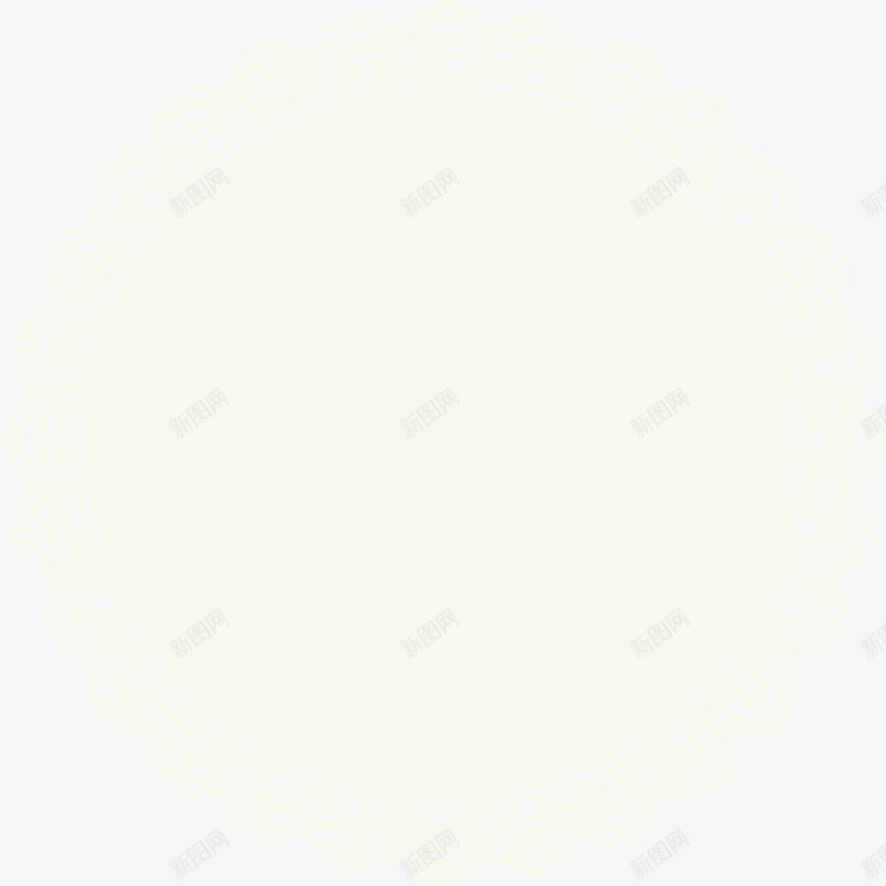 绿色花边图案png免抠素材_新图网 https://ixintu.com 圆圈图案 欧式花边 绿色花边 花边框架 边框纹理 餐布