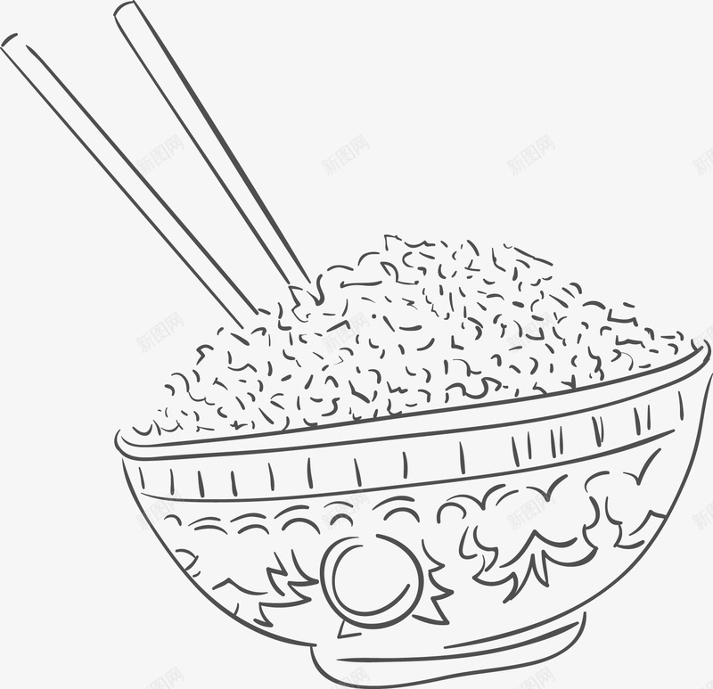 日本手绘餐饮元素矢量图ai免抠素材_新图网 https://ixintu.com 手绘 日本 线稿 餐饮 香米 矢量图