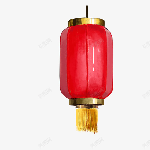 水彩手绘灯笼装饰png免抠素材_新图网 https://ixintu.com 中国风灯笼 挂饰 水彩手绘灯笼装饰 灯笼 过年