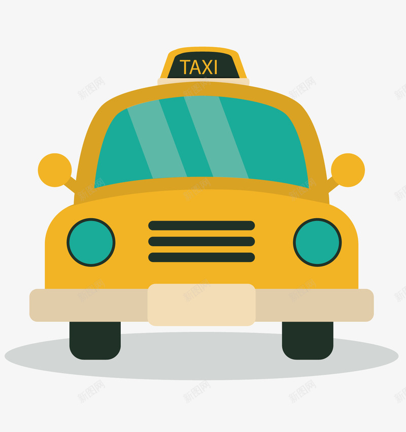 卡通小汽车png免抠素材_新图网 https://ixintu.com Q版汽车 交通工具 卡通 汽车 玩具 矢量素材 计程车 车