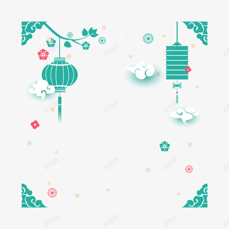 蓝色喜庆灯笼矢量图ai免抠素材_新图网 https://ixintu.com 300像素图 AI图免抠 大图免抠 手绘 灯笼 高清免抠 矢量图