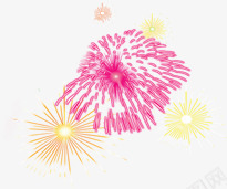 红色黄色放射性爆开的烟花png免抠素材_新图网 https://ixintu.com 放射性 烟花 红色 黄色