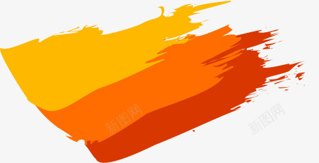 橘色笔刷矢量图ai免抠素材_新图网 https://ixintu.com 墨印笔刷 墨迹 彩色笔刷 条纹线条 矢量墨印 矢量笔刷 背景笔刷 矢量图