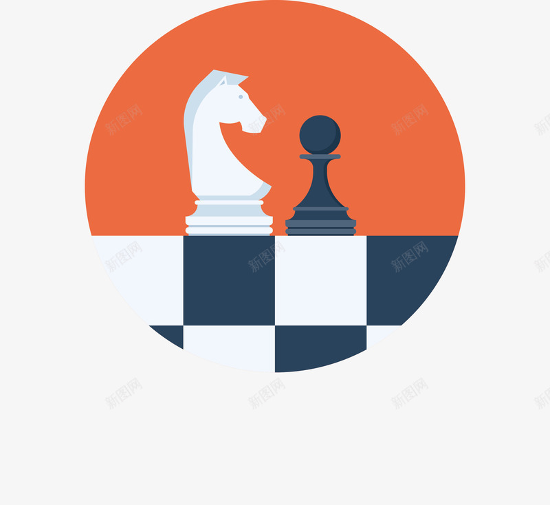 创意欧洲棋png免抠素材_新图网 https://ixintu.com 下棋 创意 文化 欧洲棋
