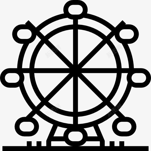 伦敦眼科图标png_新图网 https://ixintu.com 伦敦之眼 大轮 欧洲 纪念碑 英国 费里斯轮