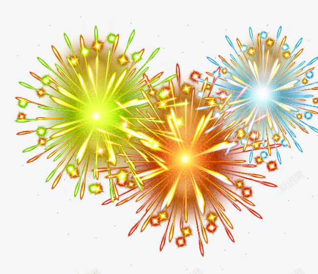 新年喜庆烟花png免抠素材_新图网 https://ixintu.com 喜庆元素 手绘烟花 新年烟花 春节素材 烟火 烟花