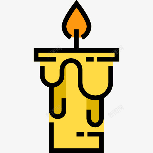 蜡烛图标png_新图网 https://ixintu.com 医疗 放松 杂 灯 美丽的石头 蜡烛