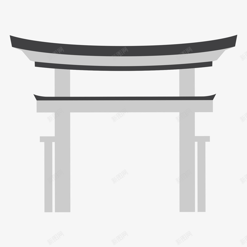 日本寺庙大门建筑旅游景点矢量图ai免抠素材_新图网 https://ixintu.com 国外 大门 寺庙 建筑 旅游景点 日本 景点 矢量图