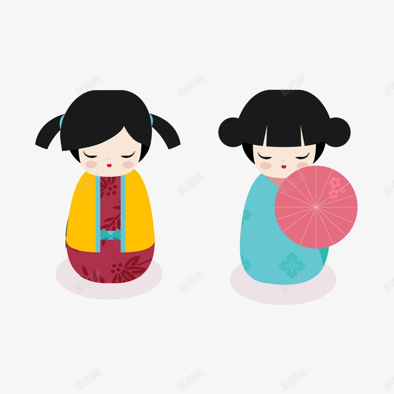 日本卡通娃娃png免抠素材_新图网 https://ixintu.com 卡通 娃娃 日本