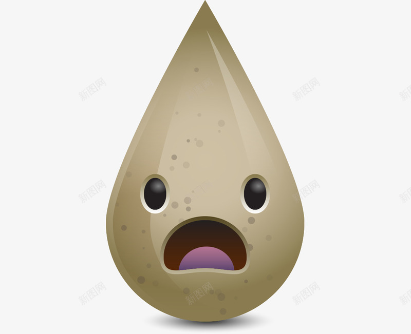卡通手绘说话脏水滴png免抠素材_新图网 https://ixintu.com 卡通的水珠 手绘的水滴 脏的水滴 说话的水滴