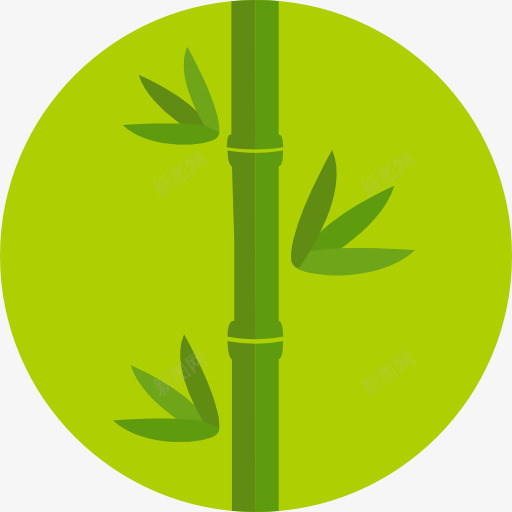 竹图标png_新图网 https://ixintu.com 日本 植物 竹子 自然