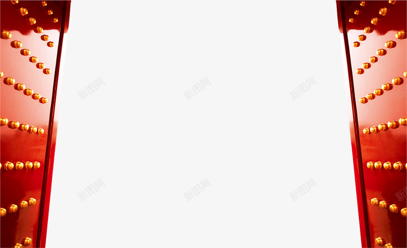 红色中国风大门png免抠素材_新图网 https://ixintu.com 国风 大门 红色