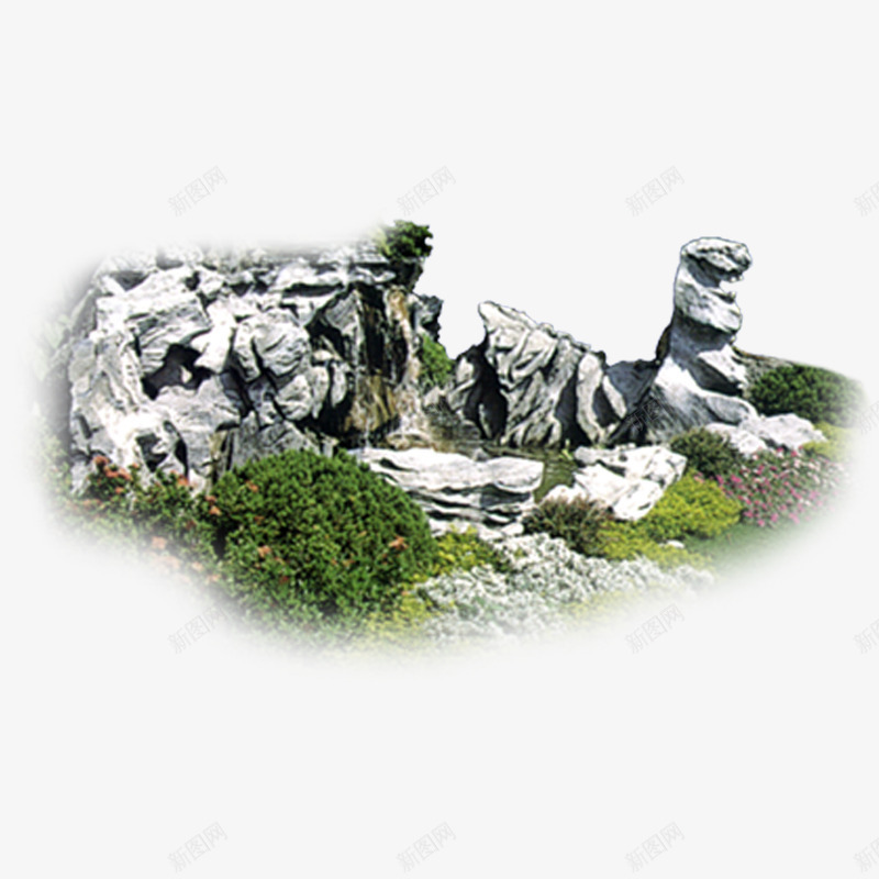 假山石头园林后期元素png免抠素材_新图网 https://ixintu.com 假山 园林假山 石头 石头造型