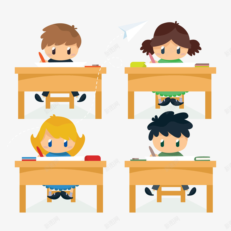 学习园地png免抠素材_新图网 https://ixintu.com 学习 小朋友 教育 清新 返校