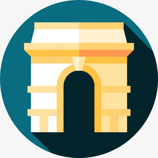 凯旋门图标png_新图网 https://ixintu.com 凯旋门 工程 巴黎 标志性建筑 欧洲建筑 法国 纪念碑